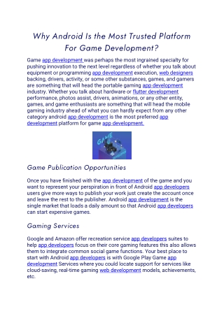 Why Android Is the Most Trusted Platform For Game Development (2)