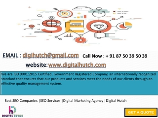 Best SEO Companies |SEO Services |Digital Marketing Agency |Digital Hutch