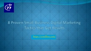 8 Proven Small Business Digital Marketing Tactics that Get Results