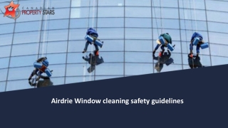 Airedrie Window cleaning safety guidelines