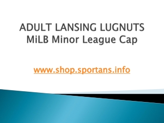 ADULT LANSING LUGNUTS MiLB Minor League Cap