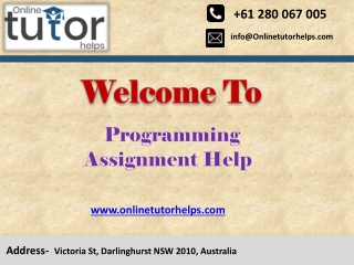 Programming Assignment Help PPT