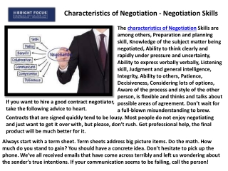 Effective Negotiations Definitions Guide - Expert Negotiator Skills