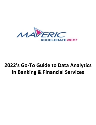 2022’s Go-To Guide to Data Analytics in Banking & Financial Services