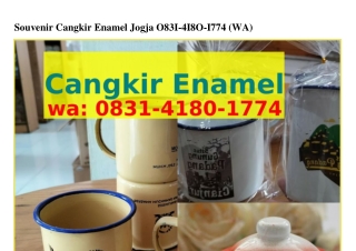 Souvenir Cangkir Enamel Jogja O8ᣮI·4I8O·I774(WA)