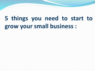How to grow your small business FAST
