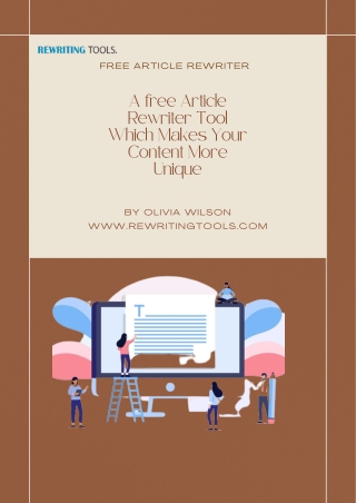 Free Article Rewriter Tool