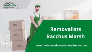 Removalists Bacchus Marsh