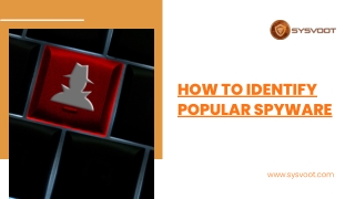 How To Identify Popular Spyware