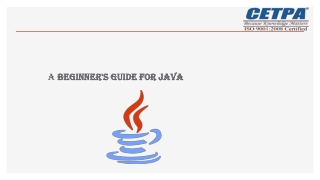 A beginner's guide for Java
