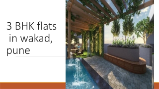 3 BHK flats in wakad pune