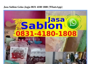 Jasa Sablon Gelas Jogja ౦83I_ᏎI8౦_I8౦8(WA)