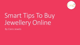 Smart Tips To Buy Jewellery Online