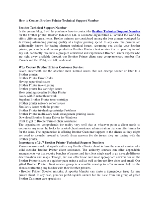 How to Contact Brother Printer Technical Support Number-converted