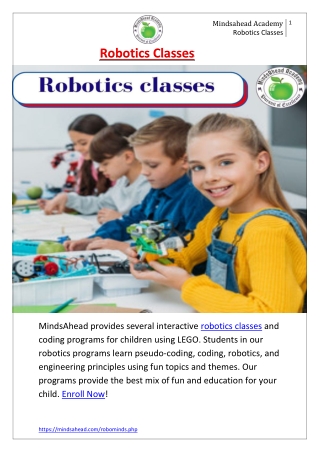 Robotics classes