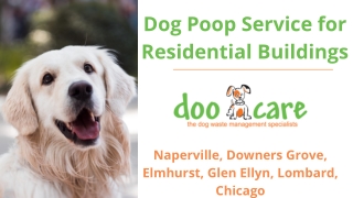 Dog Poop Service for Residential Buildings – Doo Care