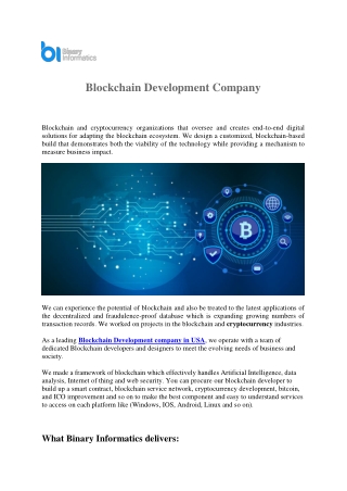 Blockchain Development Company