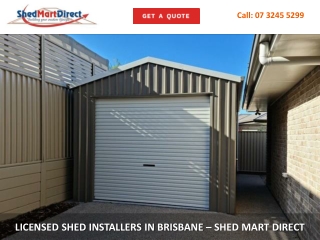 LICENSED SHED INSTALLERS IN BRISBANE – SHED MART DIRECT