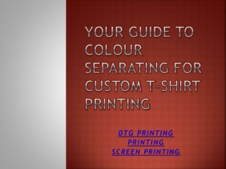 Your Guide to Colour Separating for Custom T-Shirt Printing