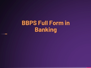 BBPS Full Form in Banking