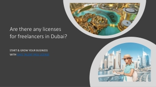 Are there any licenses for freelancers in Dubai?