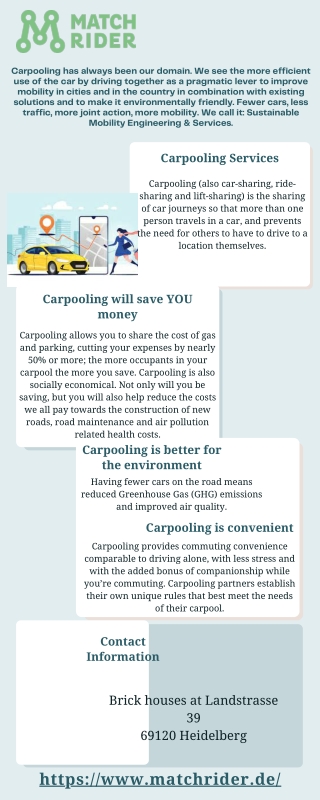 Carpooling Services - Match Rider