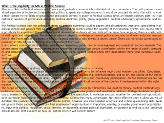 best college for MA Political science in India