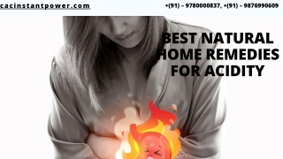 Best Natural Home Remedies for Acidity