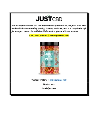 Cbd Treats For Cats  Justcbdpetstore.com