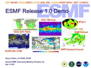 ESMF Release 1.0 Demo