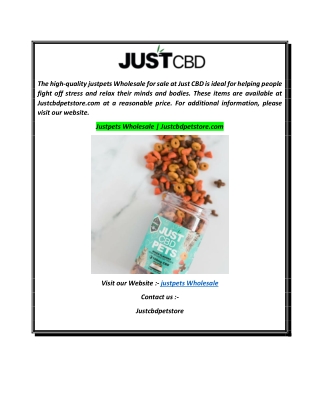 Justpets Wholesale  Justcbdpetstore.com