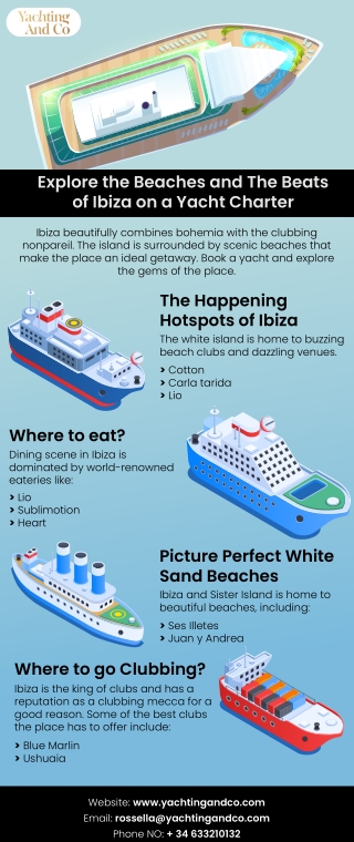 Explore the Beaches and The Beats of Ibiza on a Yacht Charter [Infographic]