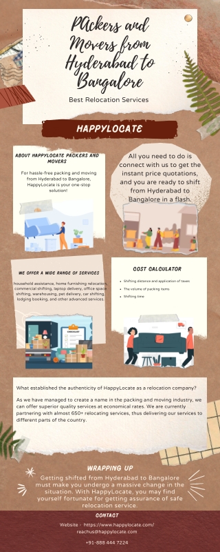 Packers and Movers from Hyderabad to Bangalore