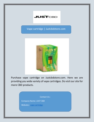 vape cartridge
