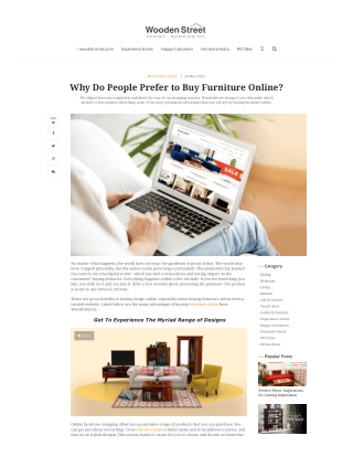 Why Do People Prefer to Buy Furniture Online?