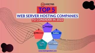 TOP 5 WEB SERVER HOSTING PROVIDERS