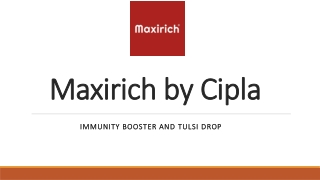 Immunity Booster and Tulsi Drop - Maxirich
