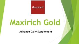 Buy Advance Daily Supplement - Maxirich Gold