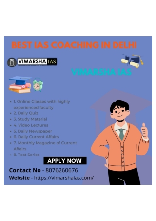 Vimarsha IAS Best IAS Coaching In Delhi