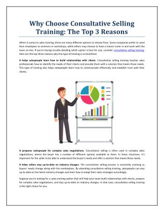 Why Choose Consultative Selling Training: The Top 3 Reasons