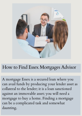 How to Find The Essex Mortgages Advisor  | Sterling Capital Group