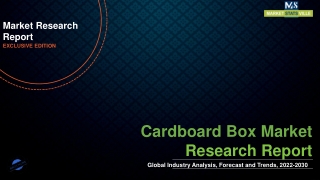 Cardboard Box Market To Witness Huge Growth By 2030