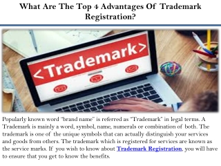 What Are The Top 4 Advantages Of Trademark Registration?