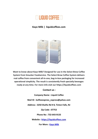 Kayo Milk