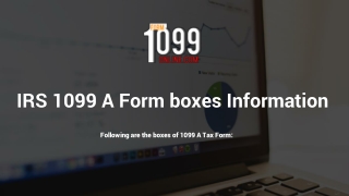 IRS Form 1099 A - 1099 A Form - E-File 1099-A