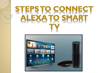How to Connect Alexa to Smart Tv ?