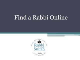 Find a Rabbi Online - Mohellosangeles.com
