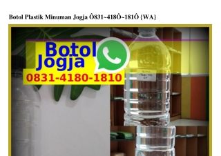 Botol Plastik Minuman Jogja Ô8ᣮl·Կl8Ô·l8lÔ[WA]