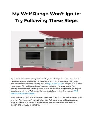 My Wolf Range Won’t Ignite_ Try Following These Steps