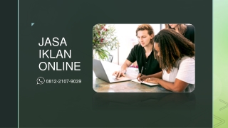 Terbaik! WA 0812-2107-9039, Jasa Pembuatan Iklan Online